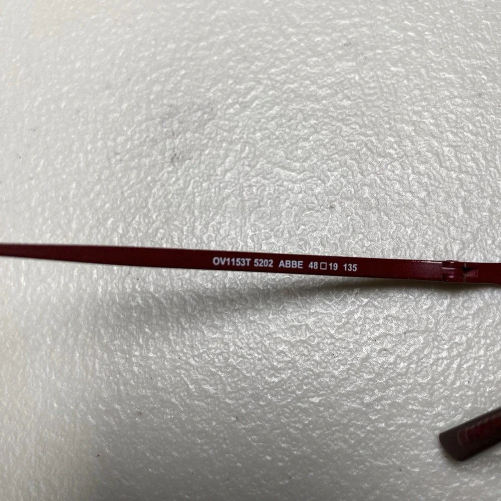 Oliver Peoples OV1153T 5202 ABBE Burgundy Titanium Butterfly Full Rim 48-19-135